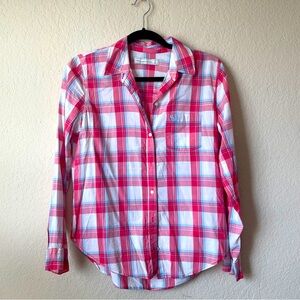 Women’s Abercrombie & Fitch Red Plaid Button Down Shirt  Size Small
